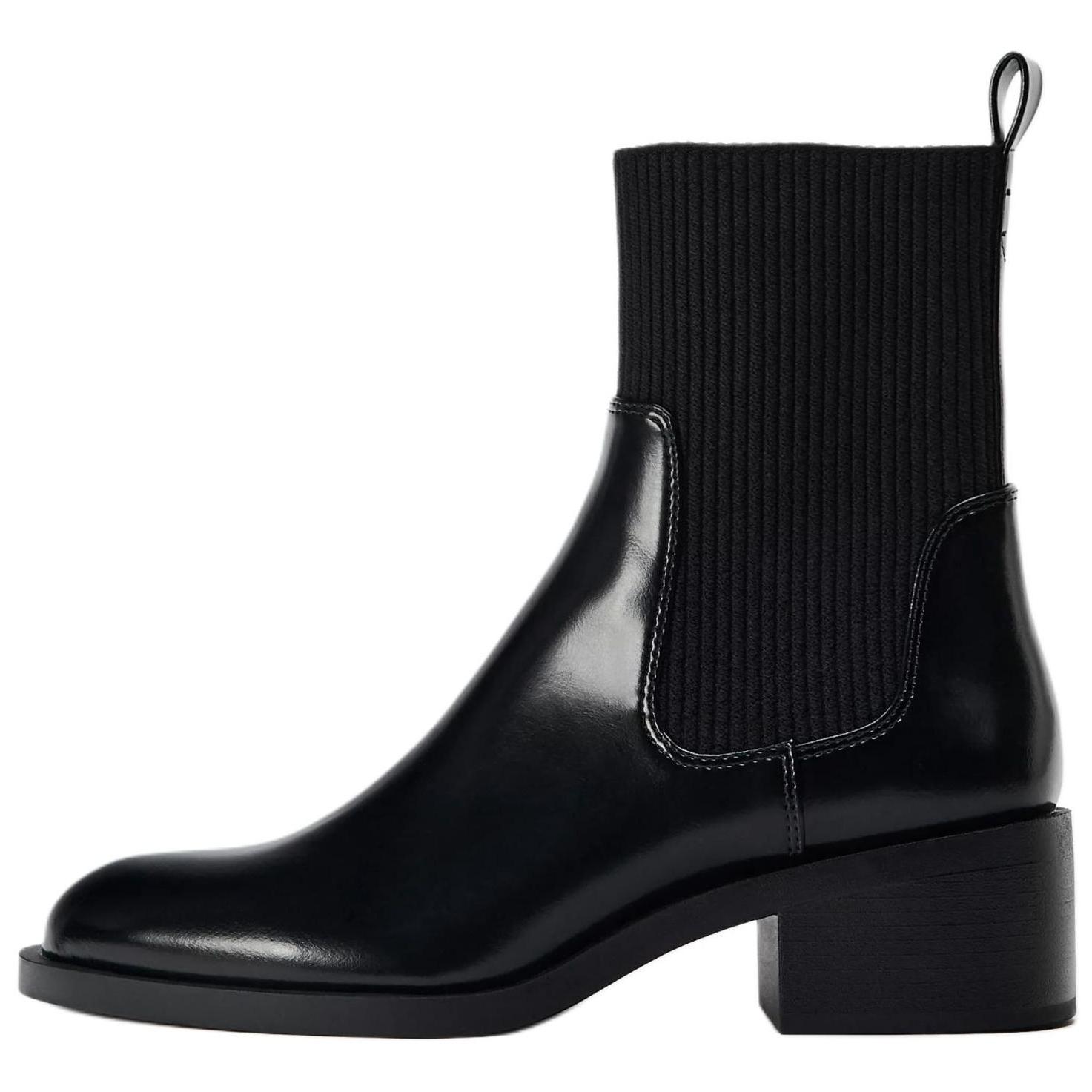 

Zara Lightweight Slip-On Short Chelsea Boots 6Cm Women boots Black 12157410800 37