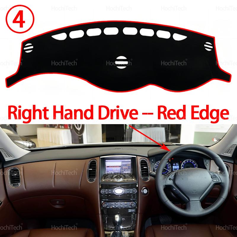Car Dashboard Cover Mat for Infiniti QX50 1st Generation J50 2013-2017 Sun Shade Pad trument Panel Carpets Anti-UV Accessorie