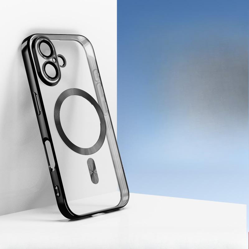 Geeignet für Apple 16ProMax Galvanisierte Magnetische Handyhüllen, Hochwertige Tpu Weiche Handyhüllen für IPhone14Pro