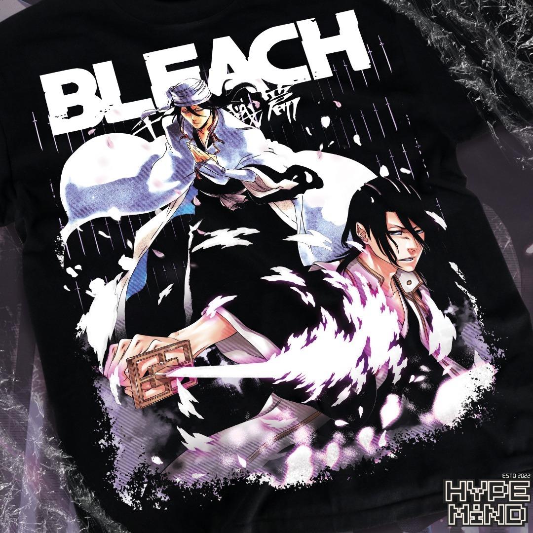 Byakuya Kuchiki Tshirt Bleach Shirt Unisexga Strip Anime Graphic Tee All Size S