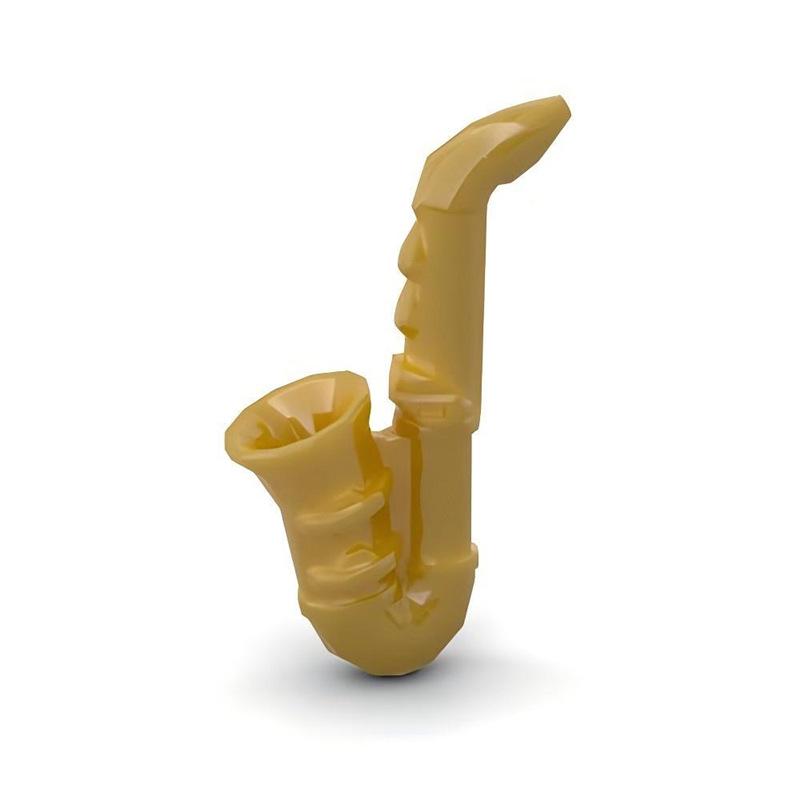50g MOC Building Blocks: Minifigure Musical Instrument Bass Saxophone Compatible Parts Standard