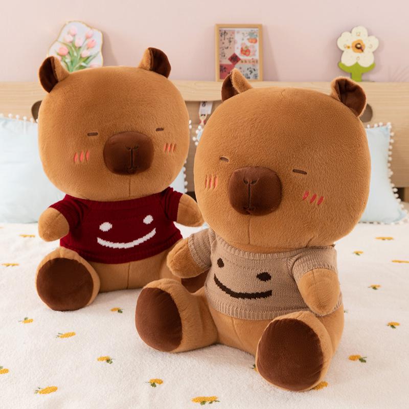 Cute Internet Celebrity New Sweater Kapibara Doll Capybara Doll Plush Toy Rag Doll Throw Pillow Gift