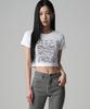 AVANDRESS Letter Crop T-Shirt - 3Col
