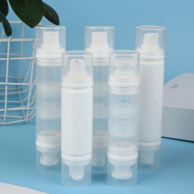 5ml/10ml Double Headed Vacuum Press Type Spray/Lotion Packaging Bottle Refillable Makeup Cosmetics For Cream Gel Container