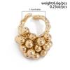 Fashion Simple Small Ball Ring for Women Men Punk Hip Hop Metal Open Finger Ring Female Jewelry Gift
