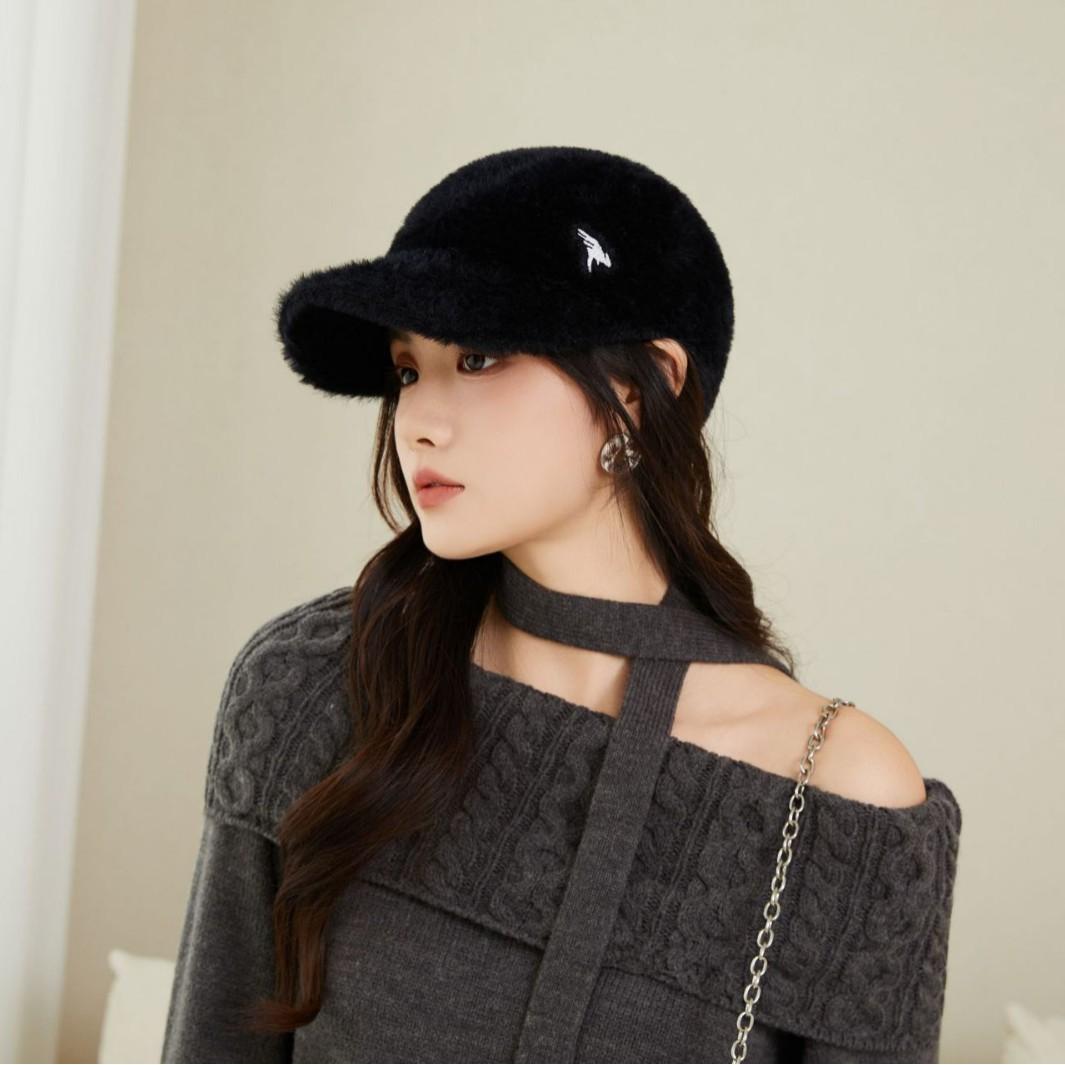 

Новая плюшевая повседневная женская бейсболка для зимы, универсальная корейская шапка, осенняя модная бейсболка, теплая Adjustable