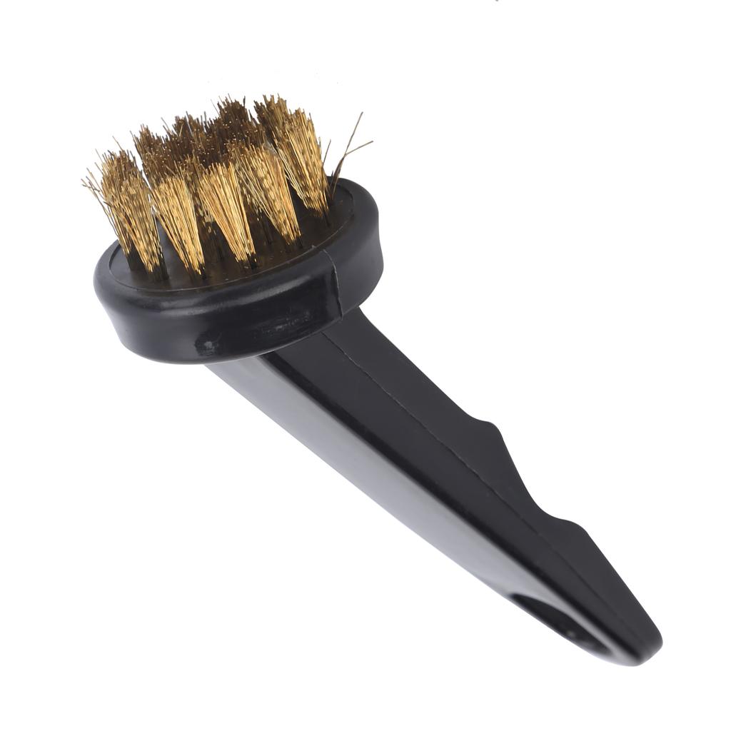Golf Club Brush Putting Pole Round Head Cleaning Brush Copper Wire Cleaner Golf Accessory