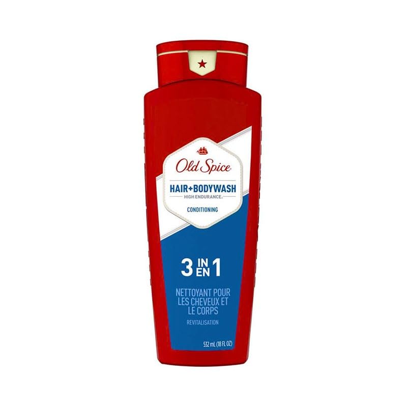 OLD SPICE BODY WASH HAIR & BODY WASH 18oz532ml Body Wash Body Soap for Men, Fragrance [Official Import] [OSS] (with Japanese label)