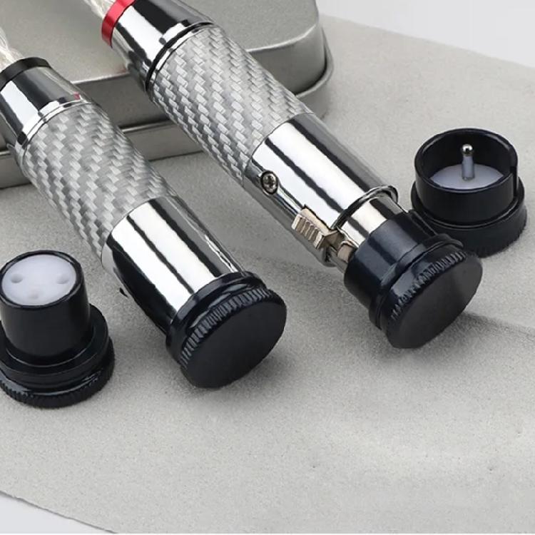 Rhodium Coated Balanced Male Female Connectors Cap for XLR Interfaces Resistant to Dust Humidity and Impact