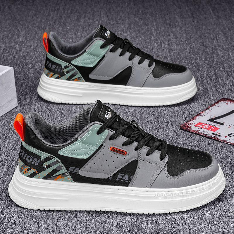 

Men s shoes 2024 spring versatile casual men s breathable Internet celebrity junior high school student sports increase small white tide 44