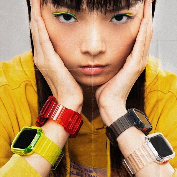 Skinarma Pasek+Etui Saido 2In1 Apple     Watch 45/44Mm Przezroczysty/Clear