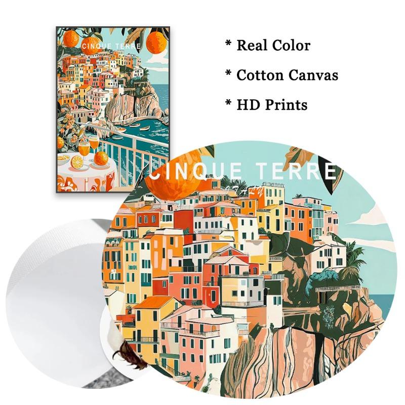 Florence Italy Print Travel Art Poster Italy Sunset Print Cinque Terre Travel Canvas Painting Split Rock Lighthouse Room Decor