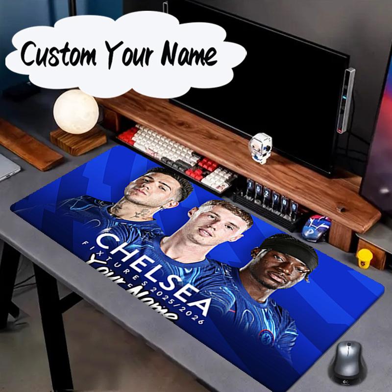 Custom Name Mouse Pad Chelsea Football Club Crest Mouse Pad, Gaming Mouse Pad, Keyboard Pad, Desk Decor for Computer Notebook Fan Birthday Gift