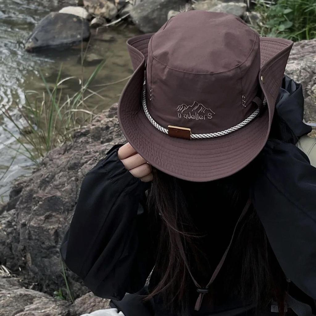 Outdoor Breathable Summer Fisherman Hat Men and Women Camping Mountaineering Sun Protection Hat Fishing Shade Western Cowboy Hat