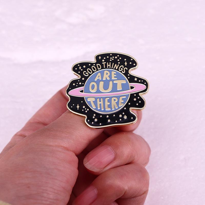 Good Things: Brooch Badge - Space Planet Accessory