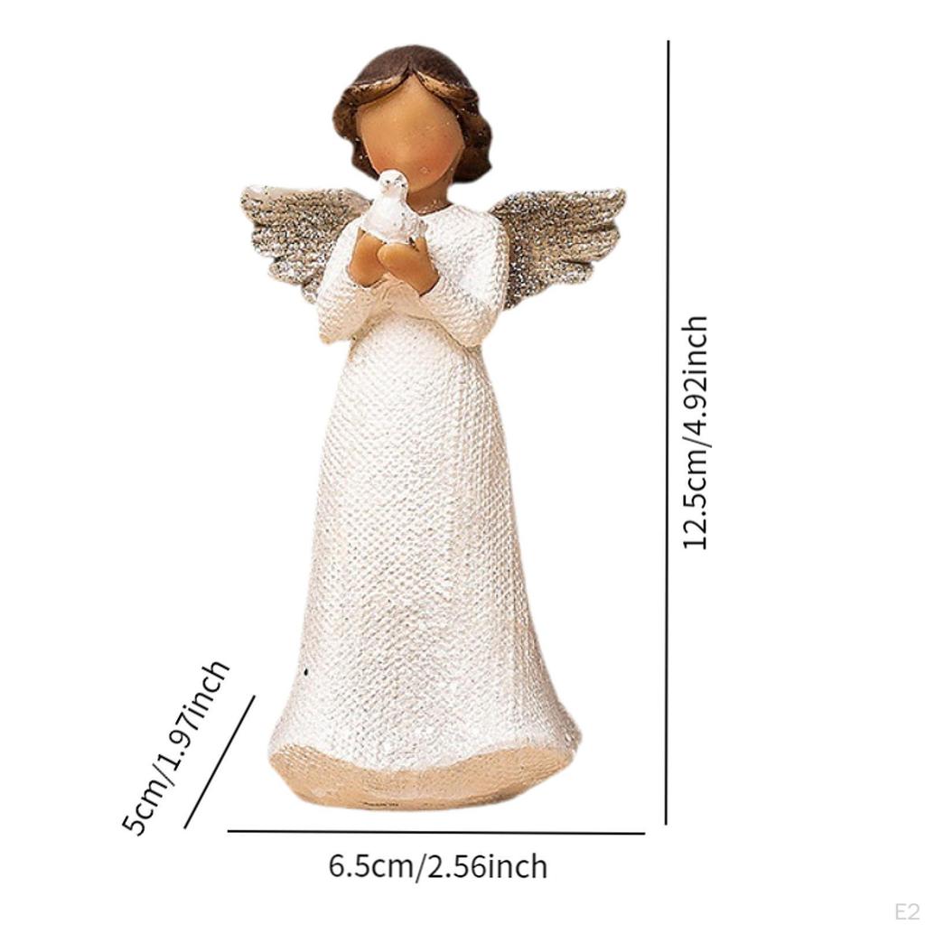 Cherub Knight Resin Figurine Sculpture for Living Room Entryway Desktop Ornament European Creative
