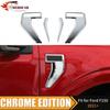 + Ford F150 Chrome Front Fender Side Vent Decor Cover Trim For Accessories | Adhesive | Painted | Left Drilling Required
