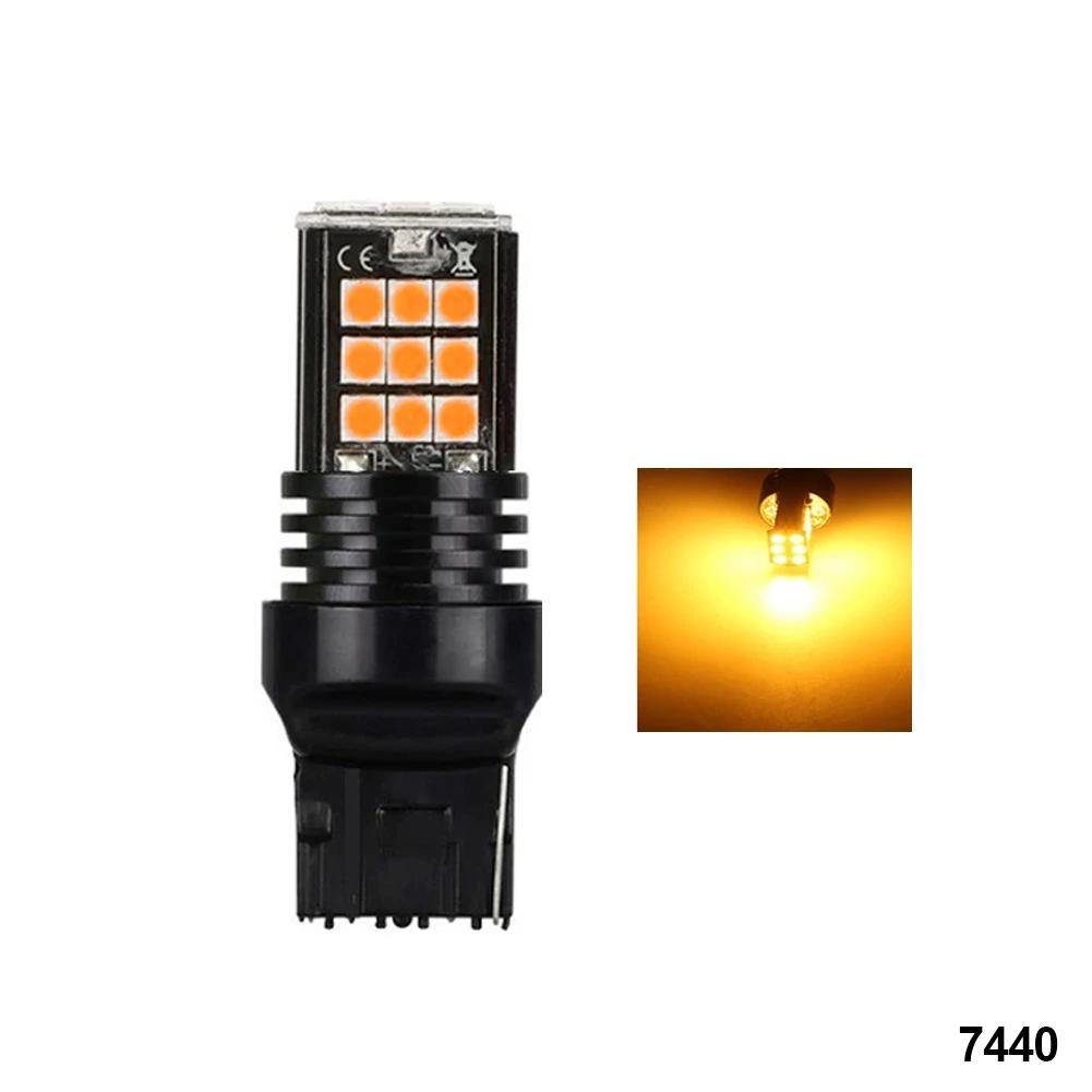 Car LED Reversing Lights Parking Brake Lights Turn Signal Lights White Red BA15S LED 1156 1157 7440 BAY15D Bulb 3030 Bulbs
