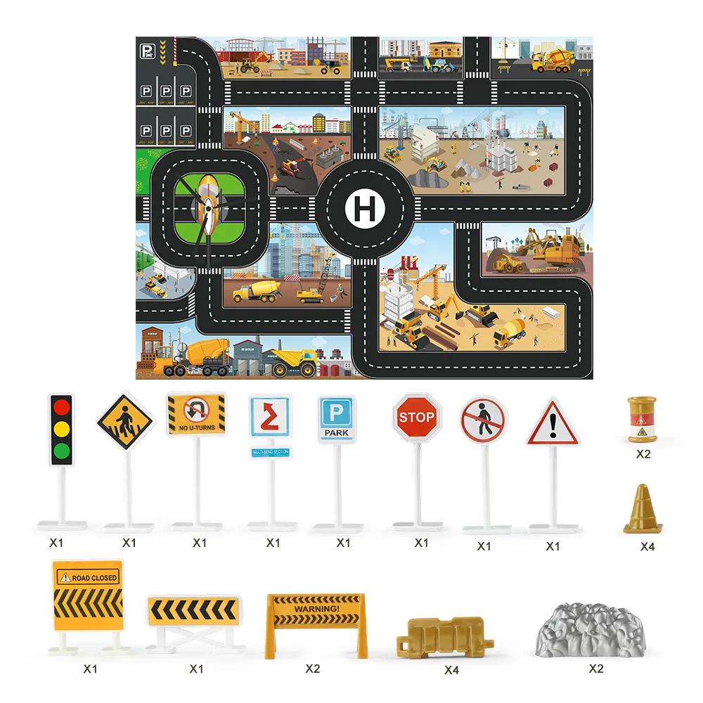 

Дорожня карта великого міста DIY Сцена Дорожні знаки Автостоянка Гра Діти граються Килимок для лазіння Килими для немовлят Іграшки Подарунки