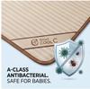 Machine Washable Ice Silk Cooling Mattress Set with 2 Pillowcases, Breathable Summer Bed Sheet for Home Dorm, Soft Fitted Sheet