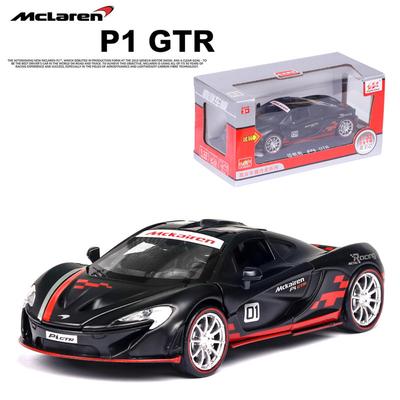 1/32 McLaren P1 GTR Alaşımlı Model Döküm Yarış Geri Çekilebilir Araba Model Araçlar Oyuncaklar Çocuklar İçin Hediyeler Erkek Çocuk Hot Wheel