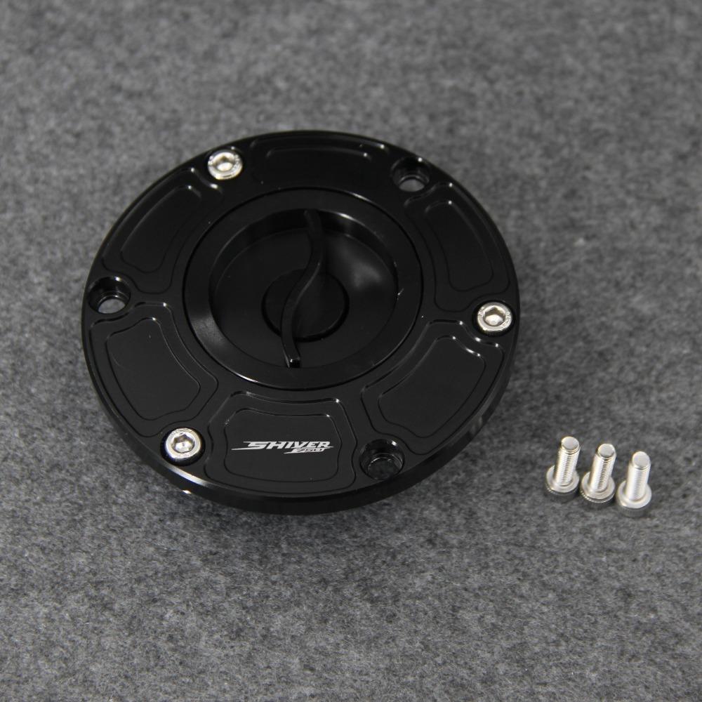 Zlatý CNC motocyklový bezklíčový uzávěr palivové nádrže Kryt víčka palivové nádrže pro Aprilia Shiver 750 All