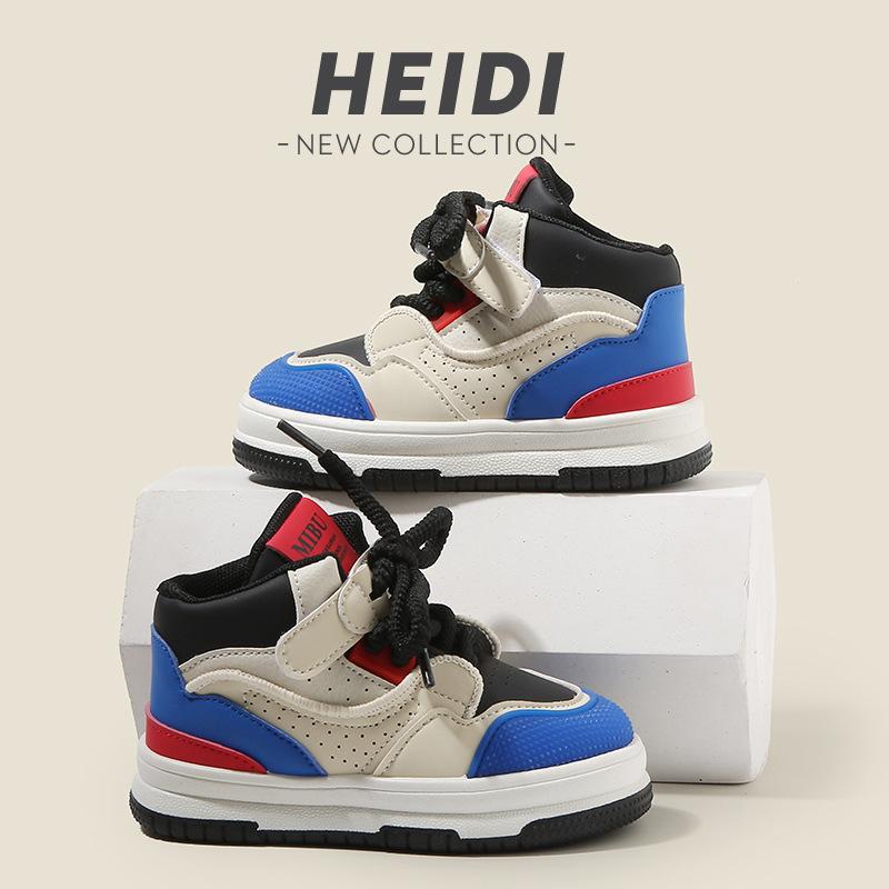 Children's sports shoes 2025 spring and autumn boys' casual board shoes new high-top girls' little white shoes soft-soled baby shoes list