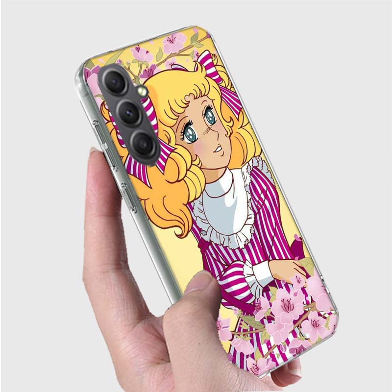 Etui na telefon z anime Candy Candy z lat 90. do Samsung A17 A56 A55 A35 A36 A26 A25 A15 A16 Galaxy Note 20 10 9 8 A70 A50 A40 A30 A20E A71