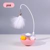 Cat Teaser Stick & Tumbler Toy: Gall Fruit Turntable for Boredom Relief, Bite-Resistant Kitten Play.