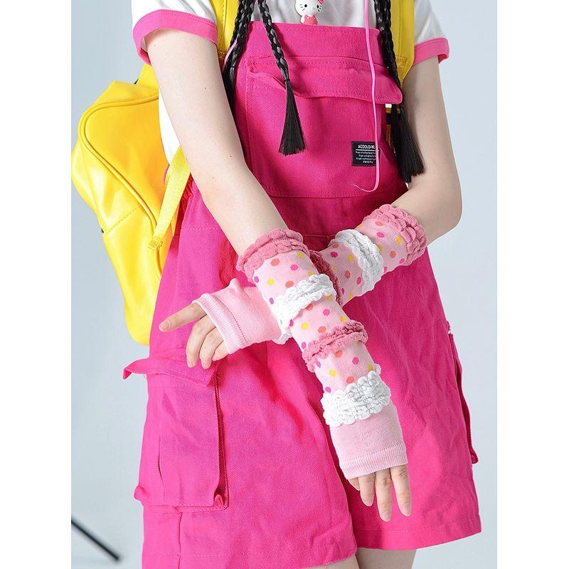 

Дофамин Женский Y2g Сексуальный Хлопок На Открытом Воздухе Ледяной Рукав Bubble Pink All yards