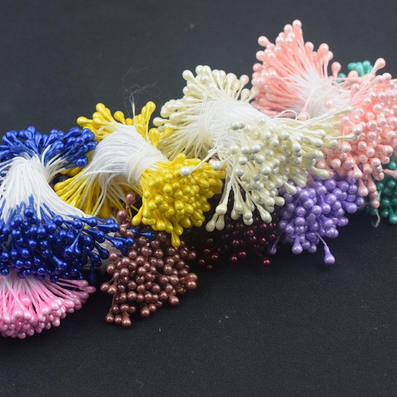 3mm Multicolor Pearlescent Silk Screen Ribbon Flower Stamen Bud