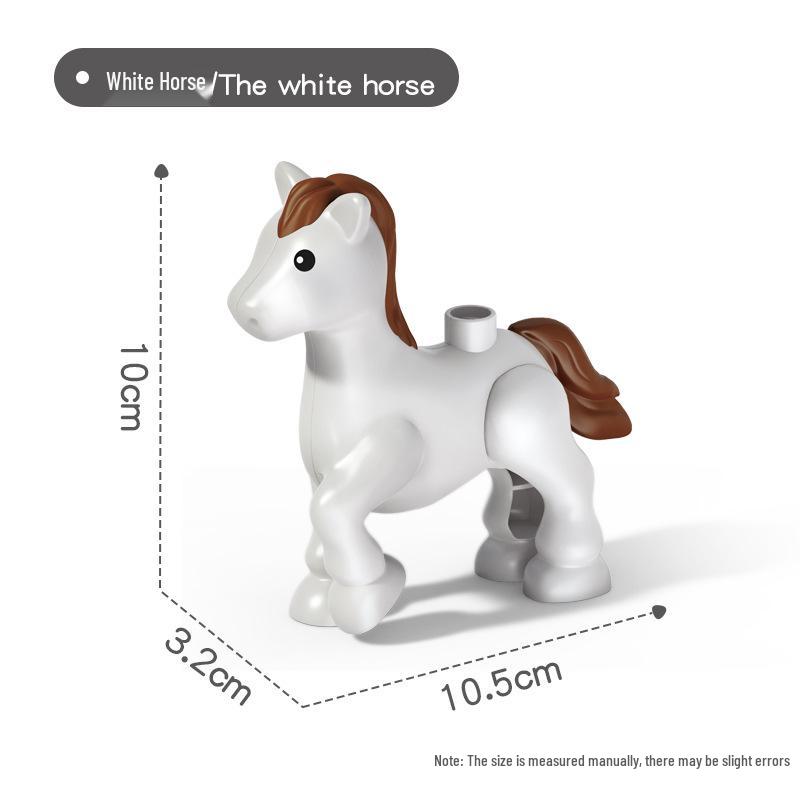 Large Animal Building Blocks: Dinosaur, Tiger, Elephant, Crocodile, Giraffe DIY Educational Toys for Kids