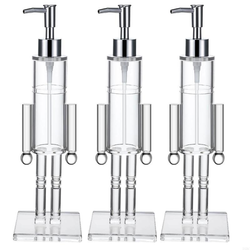 Festival Nutcrackers Liquid Soap Dispenser with Pump Design Visible Soap Bottle