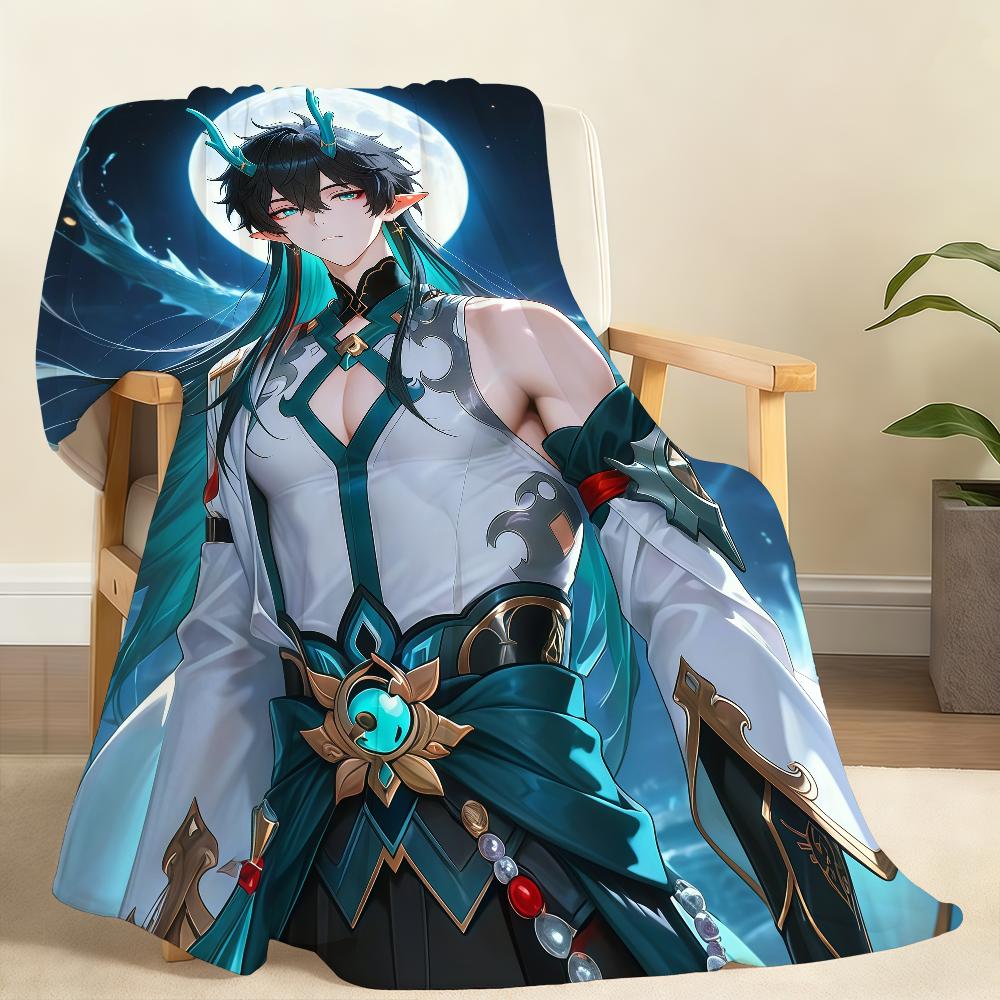 Hot Game Honkai Star Rail D Dan Heng Blanket For Soft Throw Blanket for Picnic Bed Sofa Home Bedroom Cozy Warm Comfortable
