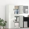 Storage Cabinet 2 pcs White 90 x 40 x 160 cm Steel
