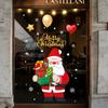 Cartoon Weihnachtsmann Fensteraufkleber Weihnachten Geschenk Schneeflocke Ballon Elektrostatische Aufkleber Frohe Weihnachten Deko Noel Frohes Neues Jahr