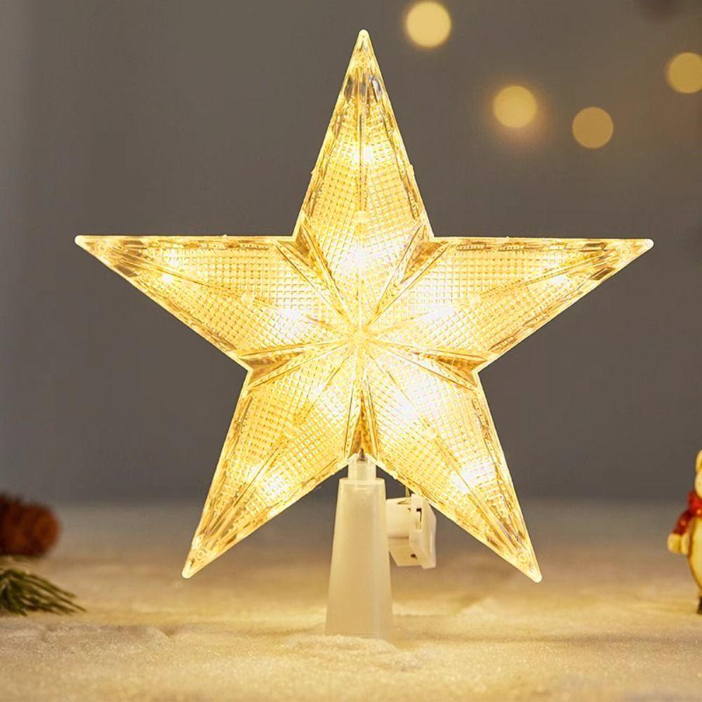 Glowing Christmas Tree Topper Night Light LED Xmas Atmosphere  Light  Bar