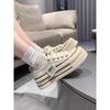 Platform canvas biscuit shoes women's shoes spring and summer new muffin versatile sports and leisure little white shoes board shoes