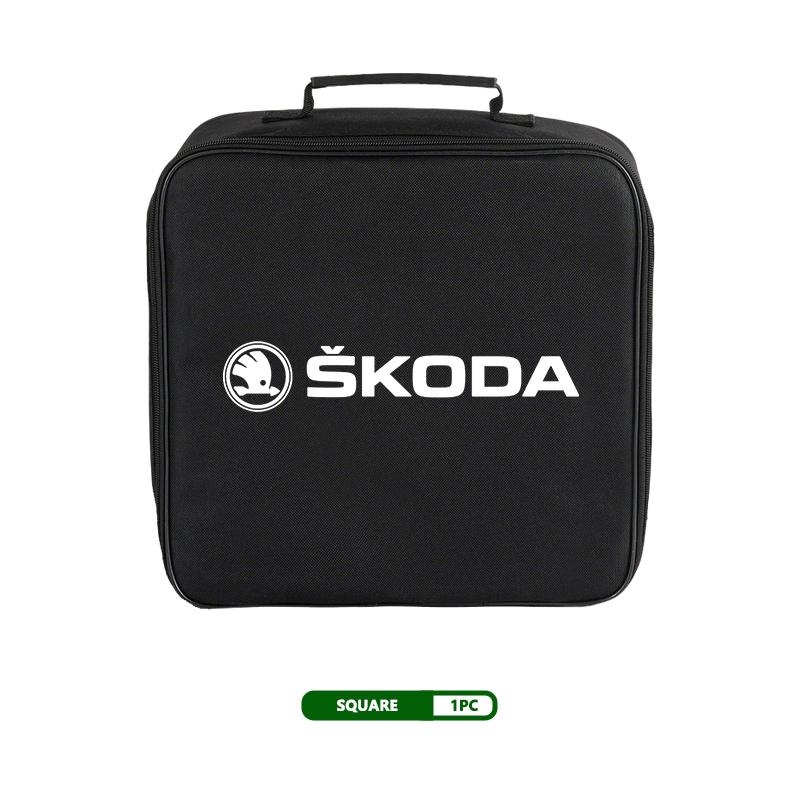 AAABS1 For Skoda Car Charging Cable Rechargeable Gun Storage Bag Kamiq Karoq Octavia 2 3 Rapid Scala Kami Fabia VII VRS
