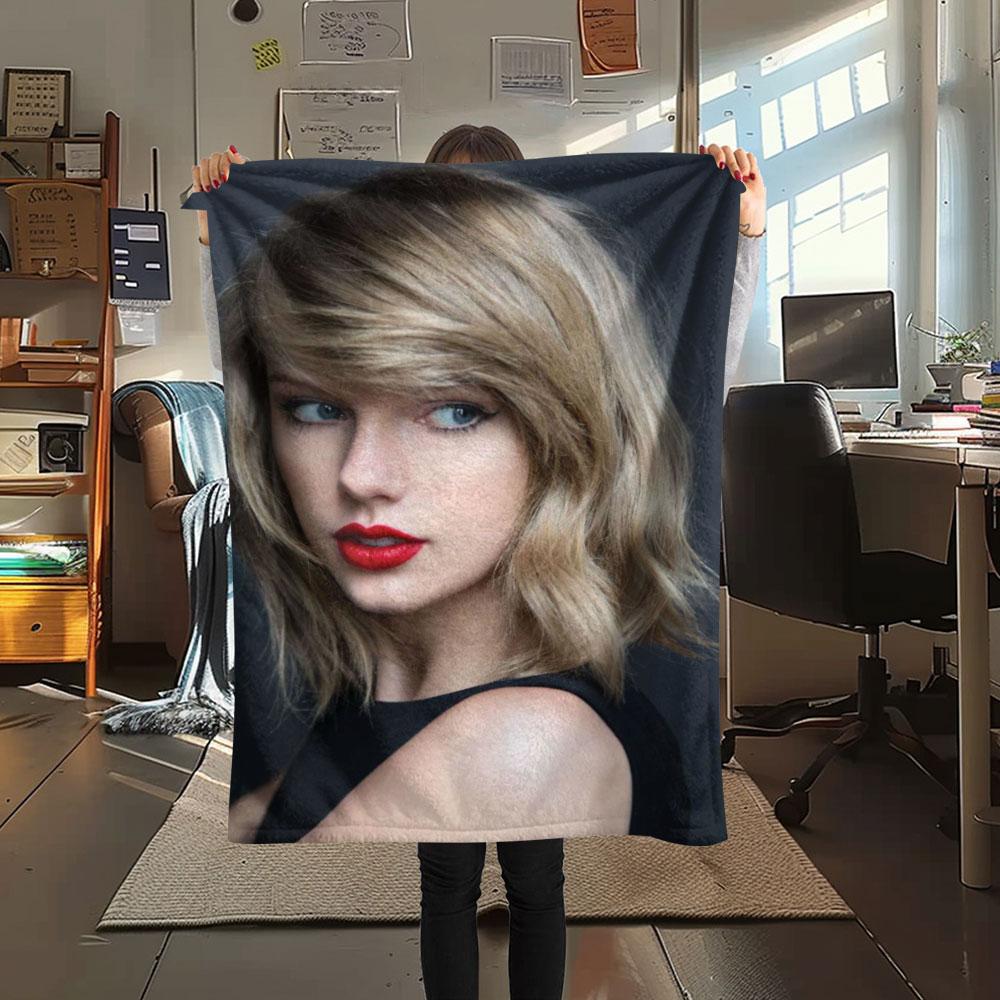 Taylor Swift printing Flannel Blanket Bedroom Sofa Camping Warm blanket Gifts for family and friends-MJ002
