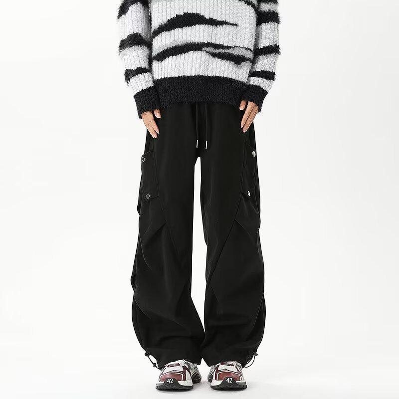 Men's High-End Casual Overalls: Cool Street Style for Autumn & Winter - American Fashion Brand