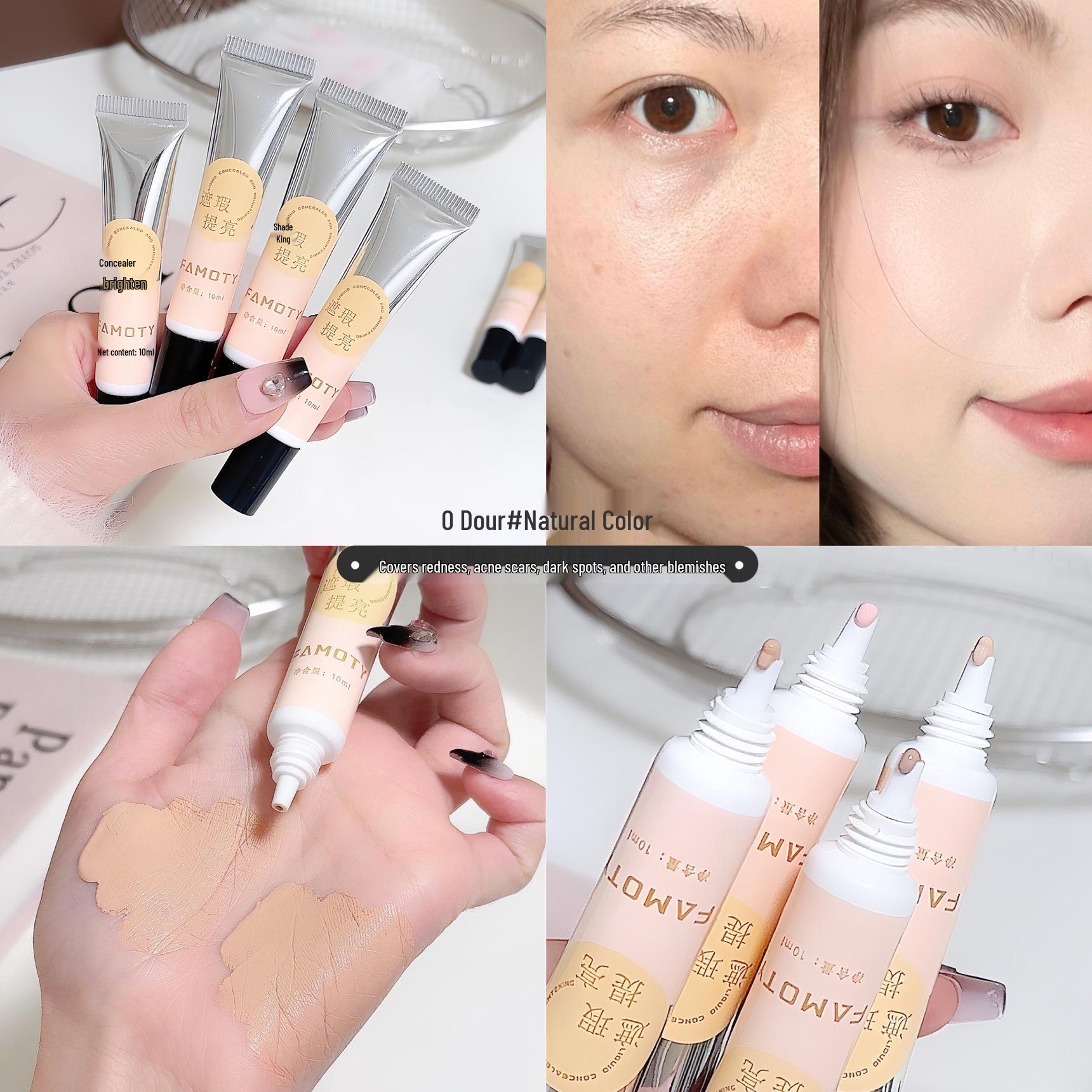 

FAMOTY Стойкий консилер, устойчивый к смазыванию, для темных кругов под глазами, мешков под глазами, несовершенств кожи, контурирования и высветления 10g