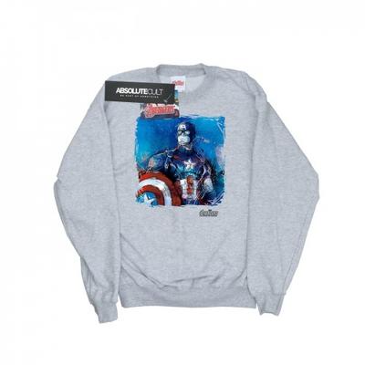 Mens Captain America Art Sweatshirt