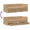 Daybed with Headboard Artisan Oak 90 x 200 cm Wood Based Panel