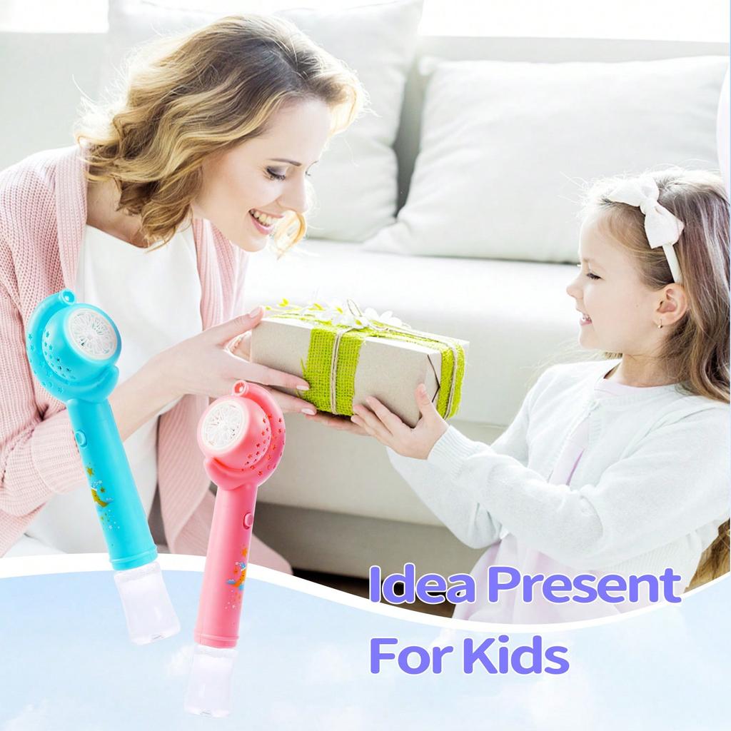 Moon Bubble Blaster Guns For Kids, Electric Bubble Machine With LED Lights, Safe Outdoor Toys For 3-12 Years Boys Girls Birthday Wedding Party Favors