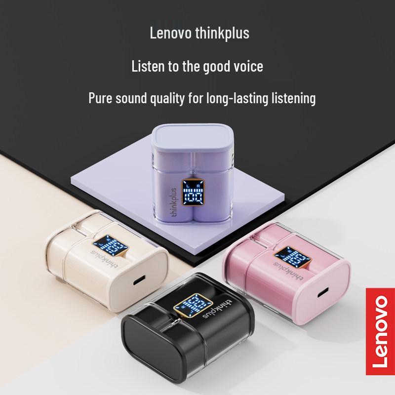 Lenovo Thinkplus XT56 Bluetooth Earphones: Long Battery, In-Ear, Digital Display TWS, Hot-Selling Wireless.