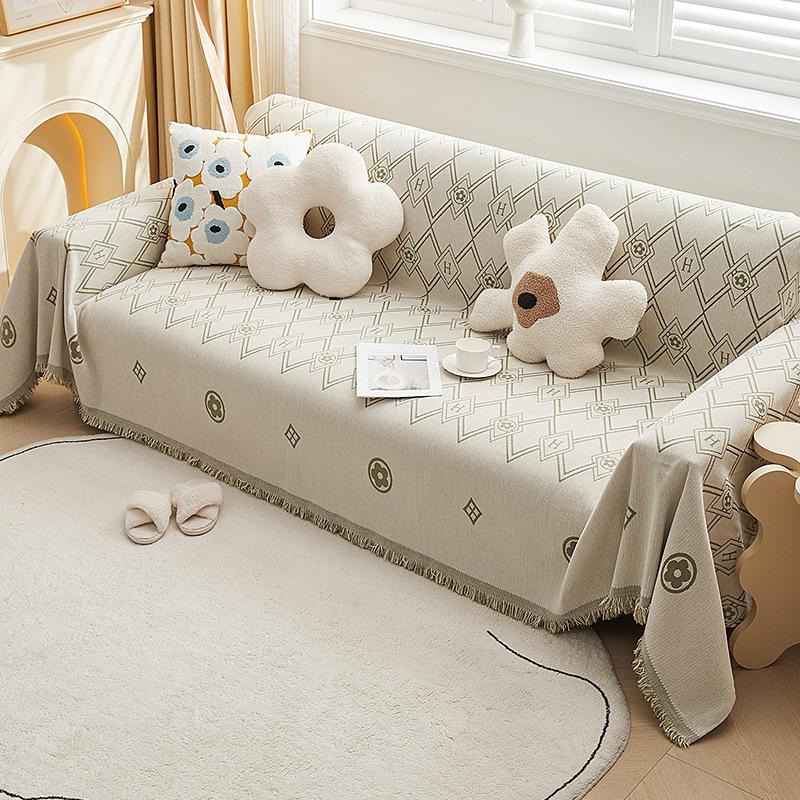 Chenille-Sofabezug, universeller Couch-Handtuch, staubdichter Sofakissenbezug, Anti-Katzen-Kratzschutzbezug, Sofadecke, Teppich