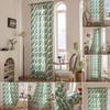 Panou Curtain Boho cu Imprimeu Floral și Margine cu Ciucuri Buzunar pentru Baghetă Draperie Filtrantă pentru Lumină pentru Decor Fereastră Living Dormitor Casă la Țară