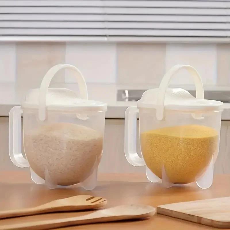 1/2pcs Multifunctional Rice Washing Basins with Drip Water Flow Rice Washing Machine, Kitchen Small Tool, Efficient