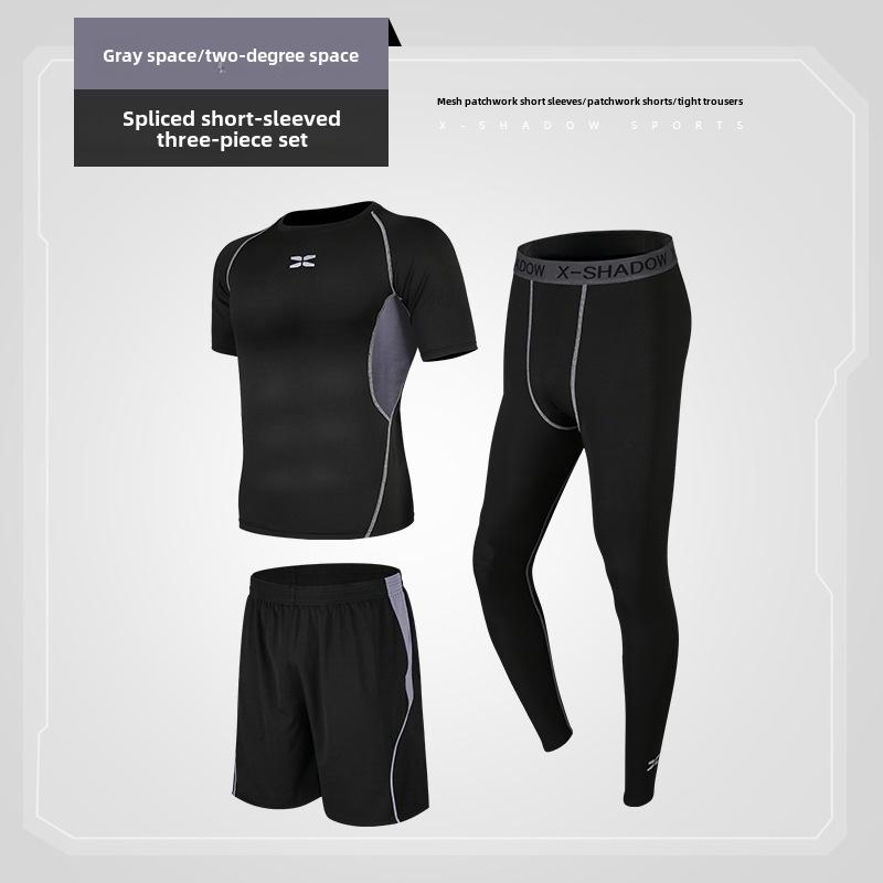 2021 Men's Spring/Summer Fitness Tights & Sports Suit for Running, Gym, & Basketball